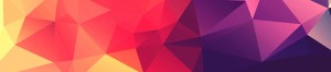 Geometric design yellow to violet.