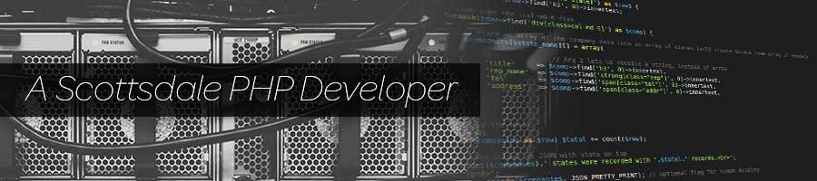 Scottsdale PHP developer writes code for deployment on servers.