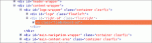Web developer tools F12 in the browser.
